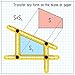 Angle Template Tool #1 RETOOLS with Metal thread on the knobs - Plastic- Super Angle Finder & Multi-Angle Measuring Ruler for Handymen, Builders, Tilers, Craftsmen and DIY-ers