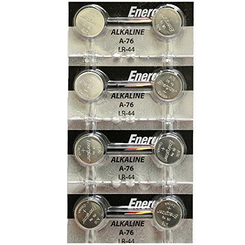 Strip-of-8-Energizer-A76LR44-A76BP-SR44-L1154-15v-Alkaline-Batteries