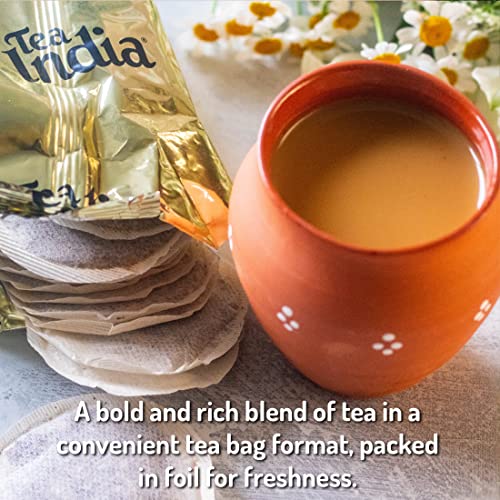 Tea India Masala Chai Tea Flavorful Blend Of Black Tea & Natural