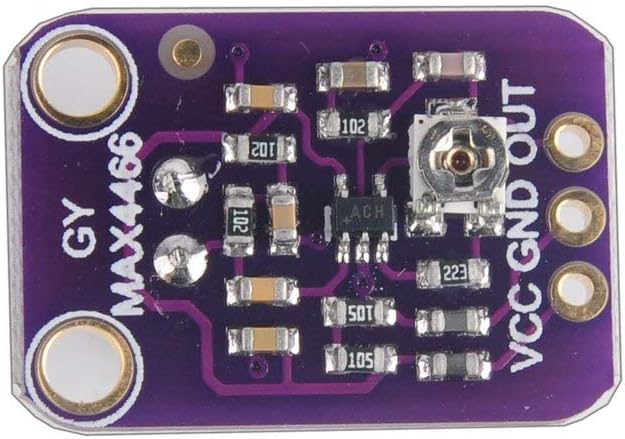 ARCELI 2pcs Electret Microphone Amplifier, GY-MAX4466 Breakout Sensor with Adjustable Gain Control - Image 4