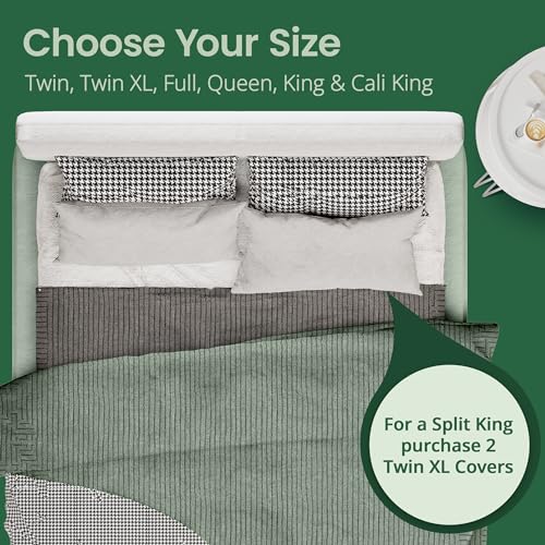 SafeRest Sleepure Waterproof Mattress Protector King Size - Viscose Derived from Bamboo - Fitted with Stretchable Pockets - Machine Washable Cotton King Mattress Cover for Bed