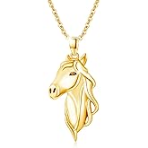 Horse Necklace for Women Girls 925 Sterling Silver Horse Pendant Necklace Horse Crystal Necklace Horse Jewelry Gift for Women Teen Girls Horse Lover