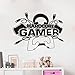 Video Games Wall Sticker Play Room Gaming Wall Decal Art Vinyl Wall Decor Sticker for Boys Room Kids Room Hardcore Gamer Wall Decal Ny-47 (Black, 57X75CM)