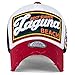 ililily Laguna Beach Vintage Distressed Trucker Hat Snapback Baseball Cap (Medium, Prussian Blue)