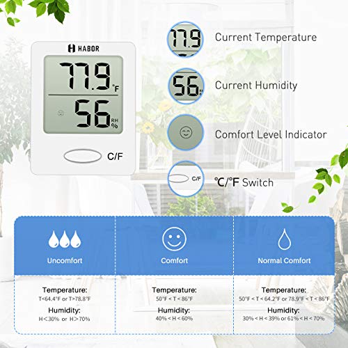 5 Habor+Hygrometer+Thermometer+Temperature+Greenhouse