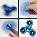 LYNEC Fidget Spinner Tri-Spinner EDC Focus Toy for Kids & Adults - Best Stress Reducer Relieves ADHD Anxiety Boredom Metal Bearing (Blue)