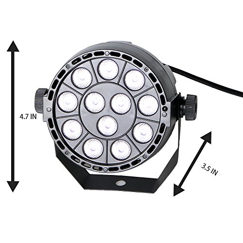 image for Gohyo 36W UV Par Light Black DJ Lights Party 12 Pcs LED Dicso Light St