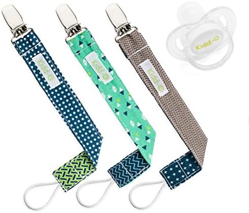 Pacifier Clip for Boy - Teether Holder - Unisex Binky Clip