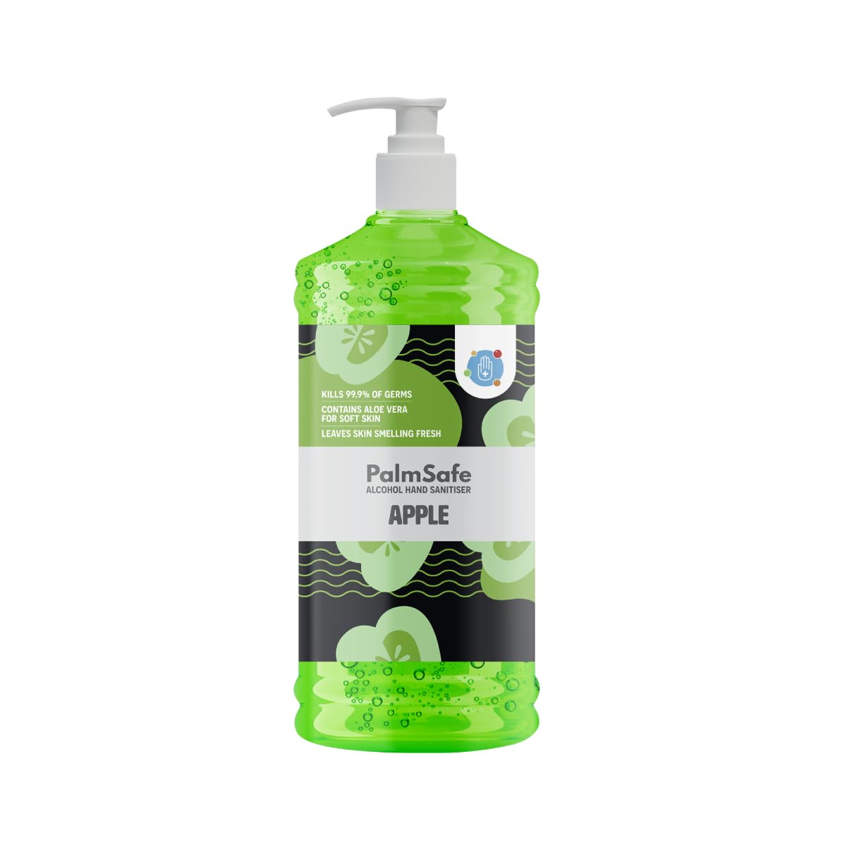 Palm Safe Apple Alcohol Hand Sanitiser 1 Litre Pump Bottle