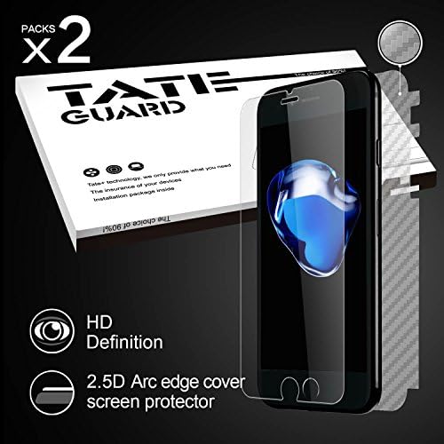 [Crystal Clear][Case Friendly] iPhone 8 Plus / iPhone 7 Plus Screen Protector, Tateguard iPhone 8 Plus / iPhone 7 Plus Clear Tempered Glass Screen Protector [Easy Install] [Anti Scratch]
