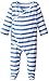 aden + anais Baby-Boys Newborn Muslin Long-Sleeve Kimono One Piece, Ultramarine Blazer Stripe, 3-6 Months