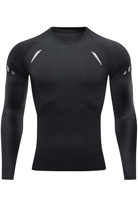 Playera De Licra Manga Larga Hombre Camiseta De Compresión De