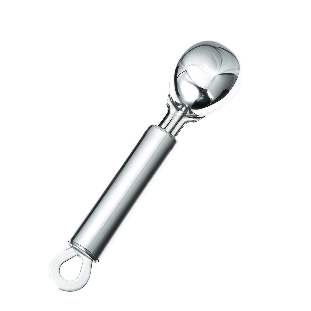 TAFOND Stainless Steel Long-Handled Ice Cream Scoop Spade Cookie Dough Spoon 2oz