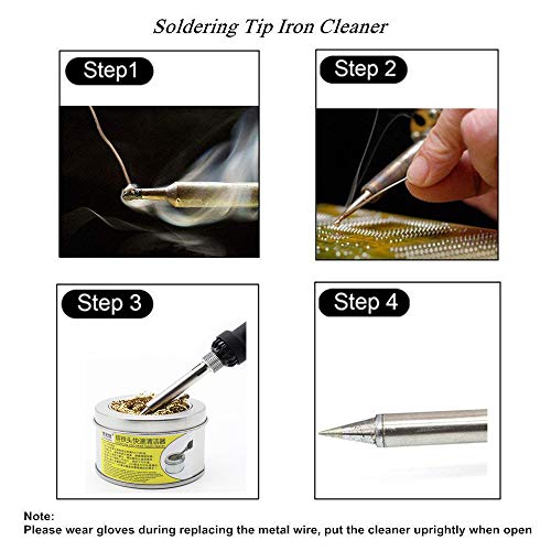 Clothful to Half Price,Soldering Iron Tip Cleaner with Brass Wire Sponge No Water Needed