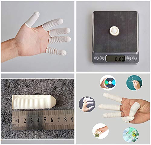 RuoFeng Anti-Fouling and Anti-Static Latex Finger Cots for Electronic Maintenance Medicine Jewelry Cleaning Cosmetology Picking and Other Applications (Pack of 330) - Thumbnail 3