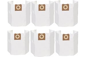 PURESTURDY PACK 6 VF3502 Shop Vac Bags Compatible with Ridgid 12 to 16 Gallon Wet Dry Vac High Efficiency Vacuum Bag 23743 Replacement Dust Collector PS12