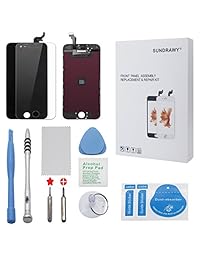 para el iPhone 6 Plus Pantalla de reemplazo Pantalla LCD negra Pantalla táctil Pantalla digitalizadora Conjunto completo con herramientas gratuitas y Protector de pantalla de vidrio profesional para iPhone (5,5 pulgadas) (6 Plus Negro)