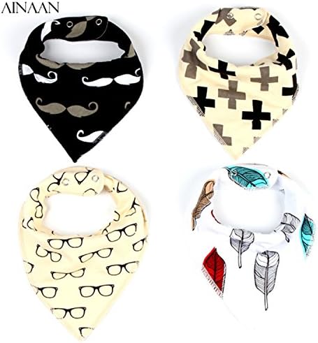 Valenla Bib 4PCS/lot Ins BibsTowel Cotton Children infant saliva towels girls boys bebes bandana bibs 3