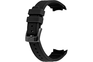 YISIWERA 18mm 20mm 22mm Rubber Watch Band Premium Crafter Silicone Universal Curved Ends Watch Strap Bracelet Brushed Stainless Steel Pin Buckle For Men Women