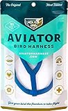 The AVIATOR Pet Bird Harness and Leash: Medium Blue