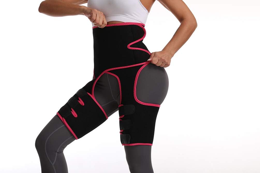 JANSION Women Thigh Trimmers Neoprene Waist Trainer 3-in-1 Compression Slimming Belt Invisible Butt Lifter Body Shaper
