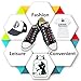 Fotenk No-Tie Elastic Shoelaces for Kids and Adults - Black