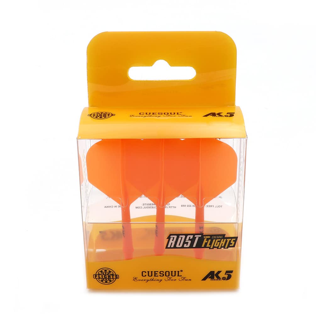 CUESOUL ROST Personalized Integrated Darts Shafts and Darts Flights Strandard Shape,Set of 3 pcs (CSAK-510XLYS)