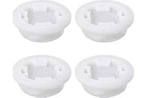 WHYHKJ 4pcs 2" Bung Cap Fine Thread Poly Buttress Drum Bung for 55 Gallon Plastic Drum, White