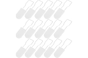 VALICLUD 20pcs White Logistics Security Seals Padlock Buckle Anti-Tamper Wire Lock for Bags Shoes Shipping