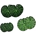 Lightingsky Artificial Floating Foam Lotus Leaves Artificial Foliage Pond Decor (18cm+15cm+10cm, Pack of 6)