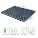 Lebefe Extra Large Silicone Dish Drying Mat Antibacterial Dish Washer Safe Heat Resistant Draining Mat 17.8
