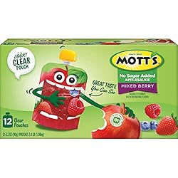 Mott's No Sugar Added Mixed Berry Applesauce, 3.2