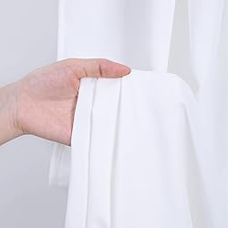 White Backdrop Curtains 4 Panels 5ft x 10ft Photo