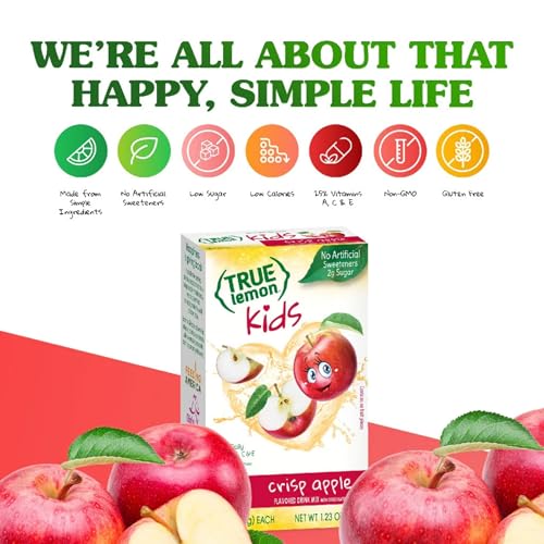 TRUE LEMON KIDS CRISP APPLE (10 PACKETS) –...