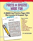 Parts of Speech Made Fun: A-MAZE-ing Practice Pages With Mini-Lessons & Grammar Tips