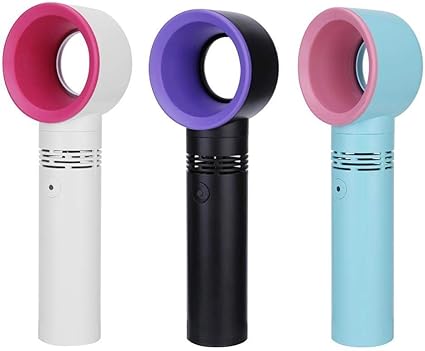 Amazon 羽無し 手持ち扇風機 ハンディファン 羽なし ピンク Usb 充電 卓上 スタンド かわいい 羽根なし 携帯 静音 風量3段階調整 小型 置き 強風強力 持ち運び 熱中症対策 白 ホワイト S0xs ホーム キッチン