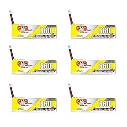 GAONENG 6pcs GNB LiPo 1S Battery 3.8V HV 660mAh