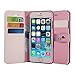 AceAbove iPhone 6S Wallet Case, Premium PU Leather Wallet Cover with [Card Slots] & [Stand] Function for Apple iPhone 6 (2014)/iPhone 6S (2015) – Pink