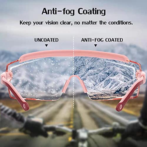 UKNOW Safety Goggles Over Glasses, Safety Glasses Anti Fog Wraparound