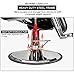 BarberPub All Purpose Hydraulic Recline Barber Chair Salon Beauty Spa Styling Equipment 6154-S8702 (Black&Creme White)