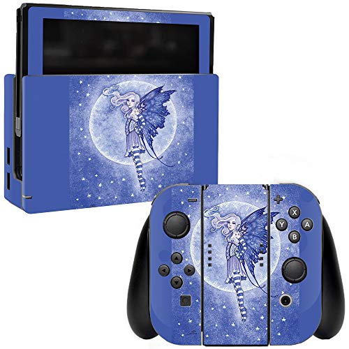 MightySkins Skin Compatible with Nintendo Switch - Moon and Stars | Protective,…