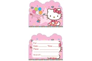 Losede 20PCS Birthday Invitations Birthday party supplies decorations (6)