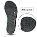 Cevinee Slip-on Water Shoes, Anti-slip Athletic Aqua Socks, for Outdoor Pool Beach Swim Exercise Workout - Blue Stripe, XL (US Women  9-10, Men  7.5-8.5)