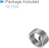 CoCud M3x0.5 3mm Wire Thread Inserts 10pc 304 Stainless Steel Helical Screw view 5