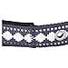 Blueberry Pet Reflective Jacquard Dog Collar with Neoprene Padding & Metal Buckle | Soft & Adjustable Safety Collar - Purple Grey, Neck 17-20.5