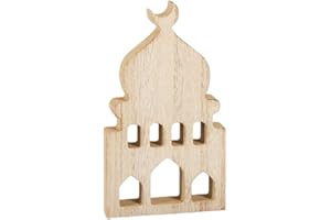 Ramadans Wooden Ornament Sculpture Perfect Decorations for Celebration Islamics Mosque Wooden Sculpture