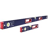 STABILA Patriot Series Type196 Level Set 48"&amp;16" Heavy Duty Cat. No. 37250 | Professional spirit level kit includes two sizes for precision leveling on construction sites and home improvement projects