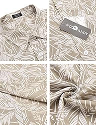 COOFANDY Mens Casual Button Down Shirts Linen Beach