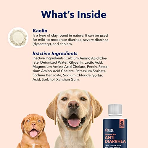 Vets Preferred Dog Anti Diarrhea Liquid Dog Diarrhea Relief with