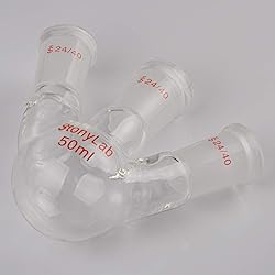 StonyLab Glass 50ml Heavy Wall 3 Neck Round Bottom